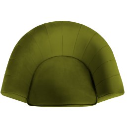 Fotel Glamour welur z metalową podstawą