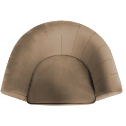 Fotel Glamour welur z metalową podstawą