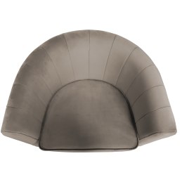 Fotel Glamour welur z metalową podstawą