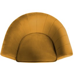 Fotel Glamour welur z metalową podstawą