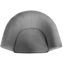 Fotel Glamour welur z metalową podstawą