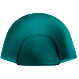 Fotel Glamour welur z metalową podstawą