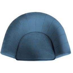 Fotel Glamour welur z metalową podstawą