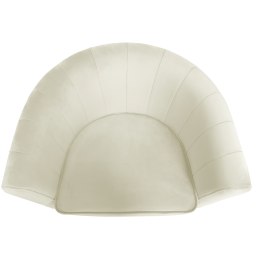 Fotel Glamour welur z metalową podstawą