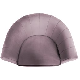 Fotel Glamour welur z metalową podstawą