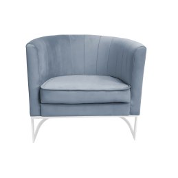 Fotel Glamour welur z metalową podstawą
