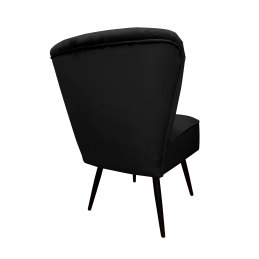 Fotel PRL tkanina Welur nogi metalowe