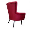 Fotel TULIP tkanina Welur noga metalowa Uszak