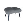 Fotel TOKIO tkanina Welur rozkładany z podnóżkiem noga metalowa