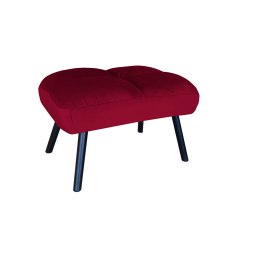 Fotel TOKIO tkanina Welur rozkładany z podnóżkiem noga metalowa