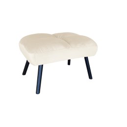 Fotel TOKIO tkanina Welur rozkładany z podnóżkiem noga metalowa