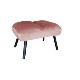 Fotel TOKIO tkanina Welur rozkładany z podnóżkiem noga metalowa