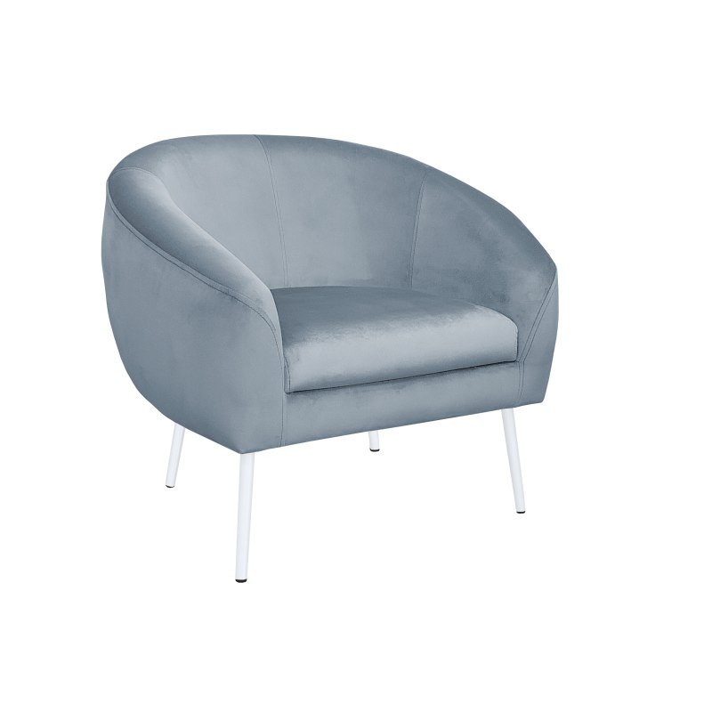 Fotel SYDNEY tkanina Welur noga metalowa