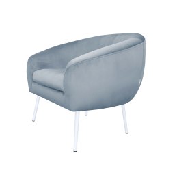 Fotel SYDNEY tkanina Welur noga metalowa