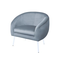 Fotel SYDNEY tkanina Welur noga metalowa