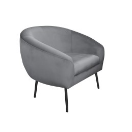 Fotel SYDNEY tkanina welur noga metalowa