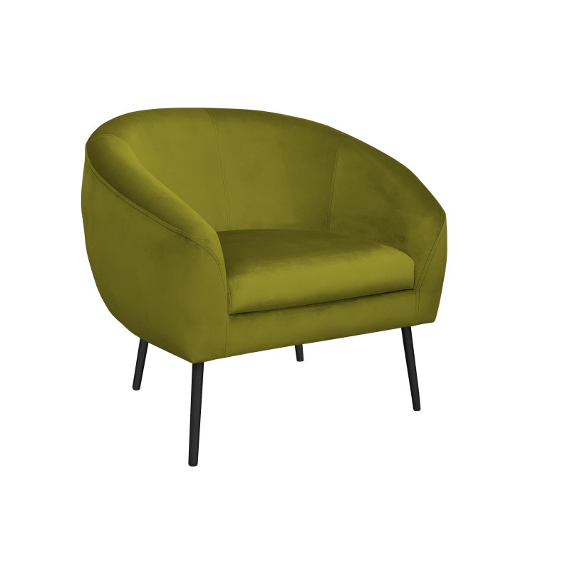 Fotel SYDNEY tkanina welur noga metalowa