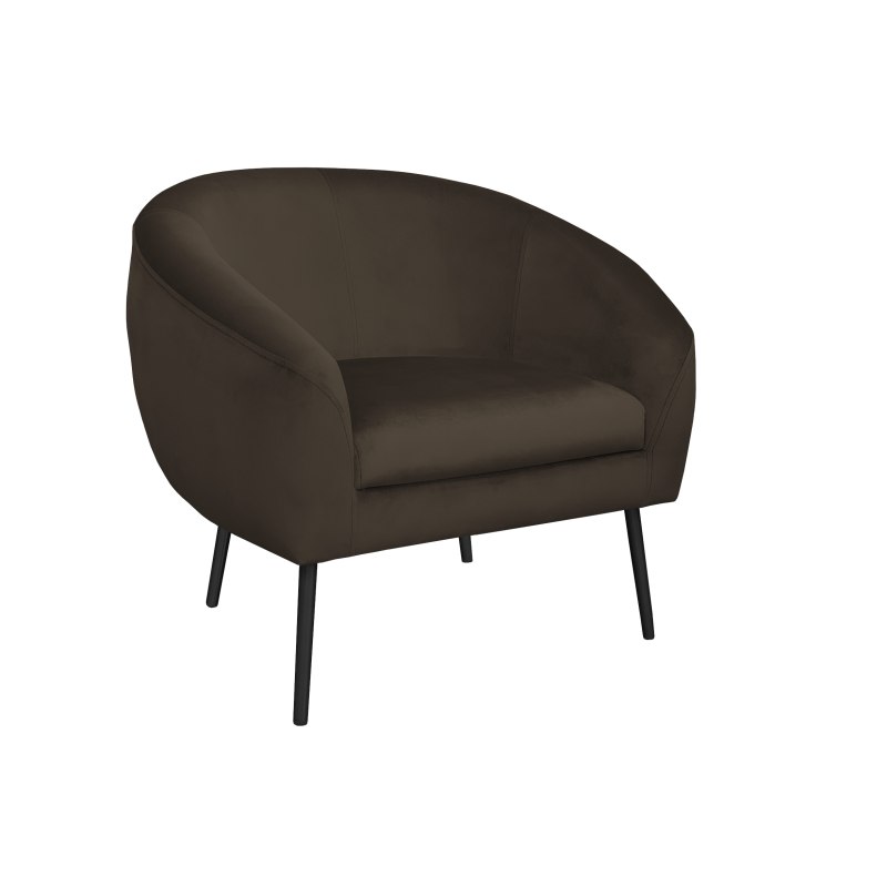 Fotel SYDNEY tkanina welur noga metalowa