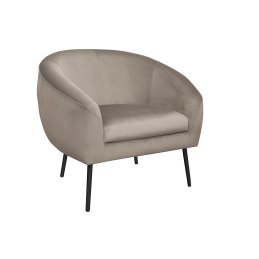 Fotel SYDNEY tkanina welur noga metalowa