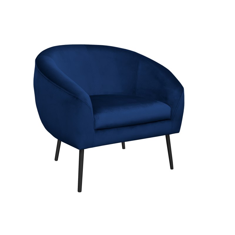 Fotel SYDNEY tkanina welur noga metalowa