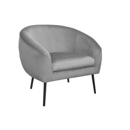 Fotel SYDNEY tkanina Welur noga metalowa