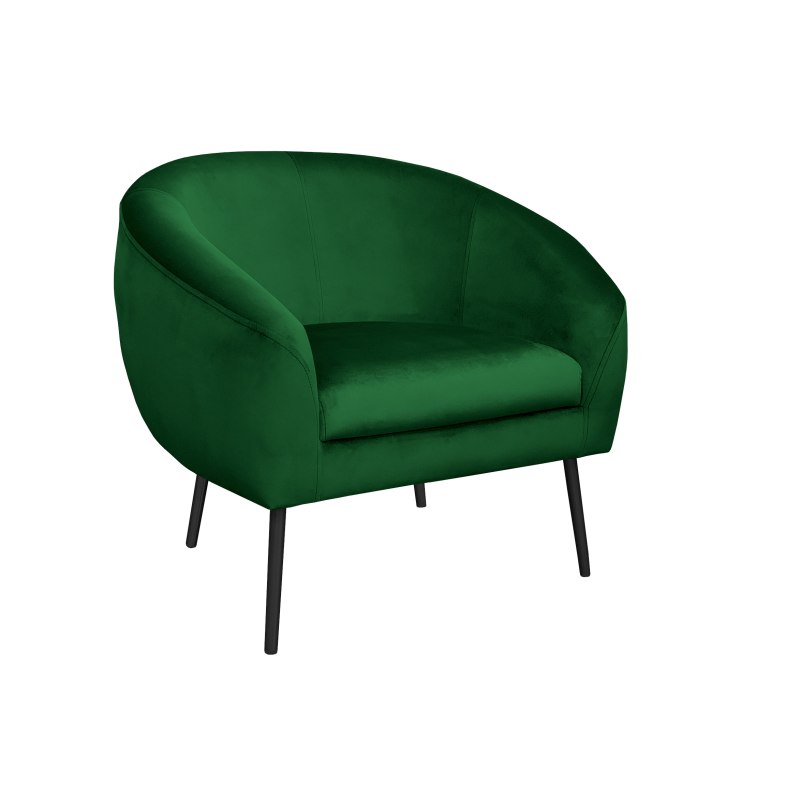 Fotel SYDNEY tkanina Welur noga metalowa