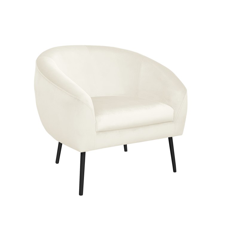 Fotel SYDNEY tkanina Welur noga metalowa