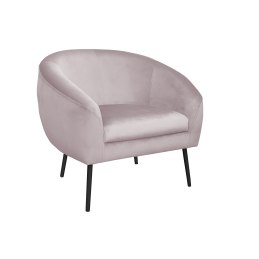 Fotel SYDNEY tkanina welur noga metalowa