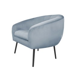 Fotel SYDNEY tkanina welur noga metalowa