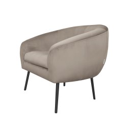 Fotel SYDNEY tkanina welur noga metalowa