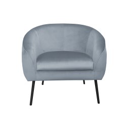 Fotel SYDNEY tkanina welur noga metalowa