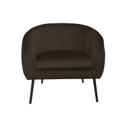 Fotel SYDNEY tkanina welur noga metalowa