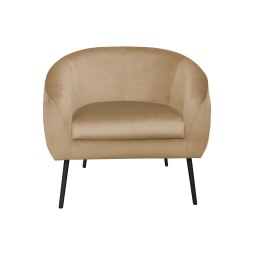 Fotel SYDNEY tkanina welur noga metalowa