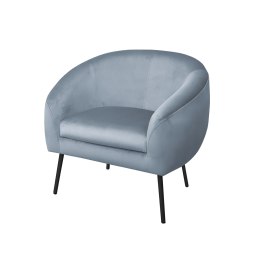 Fotel SYDNEY tkanina welur noga metalowa