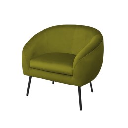 Fotel SYDNEY tkanina welur noga metalowa