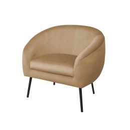 Fotel SYDNEY tkanina welur noga metalowa