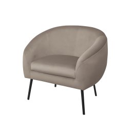 Fotel SYDNEY tkanina welur noga metalowa