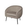 Fotel SYDNEY tkanina welur noga metalowa