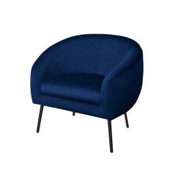 Fotel SYDNEY tkanina welur noga metalowa