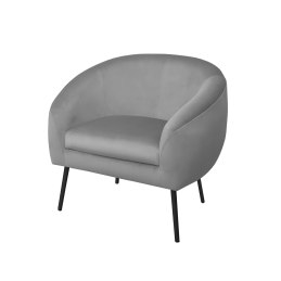 Fotel SYDNEY tkanina Welur noga metalowa