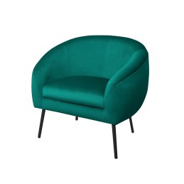 Fotel SYDNEY tkanina Welur noga metalowa