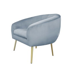 Fotel SYDNEY tkanina Welur noga metalowa