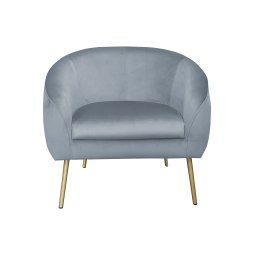 Fotel SYDNEY tkanina Welur noga metalowa