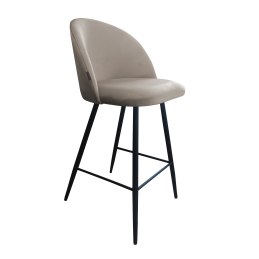 Hoker Colin krzesło barowe tkanina Welur podstawa metalowa
