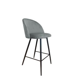 Hoker Colin krzesło barowe welur podstawa metalowa