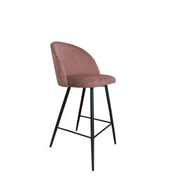 Hoker Colin krzesło barowe tkanina Welur podstawa metalowa