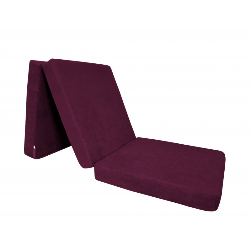 Materac składany MIKROFAZA 195x60x6 fioletowy