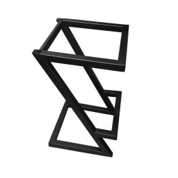 Hoker ZETA krzesło barowe tkanina Welur podstawa metalowa LOFT