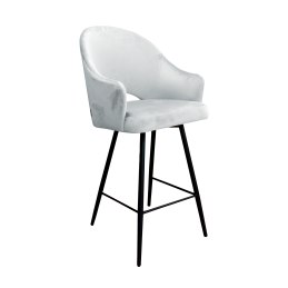 Hoker Velvet krzesło barowe welur metalowa podstawa