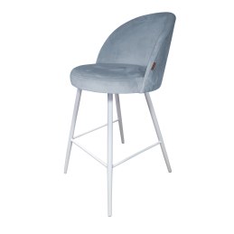 Hoker TRIX krzesło barowe tkanina Welur podstawa metalowa